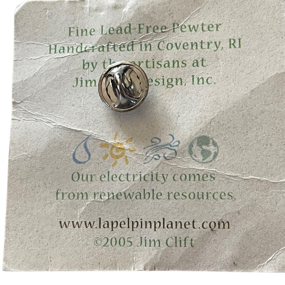 Canadian Goose Pewter Lapel Pin  2005 Jim Clift New On Original Card Tie Pin - Picture 5 of 5